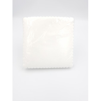 Serwetka biała jednowarstwowa ząbkowana 17x17 cm 400 sztuk