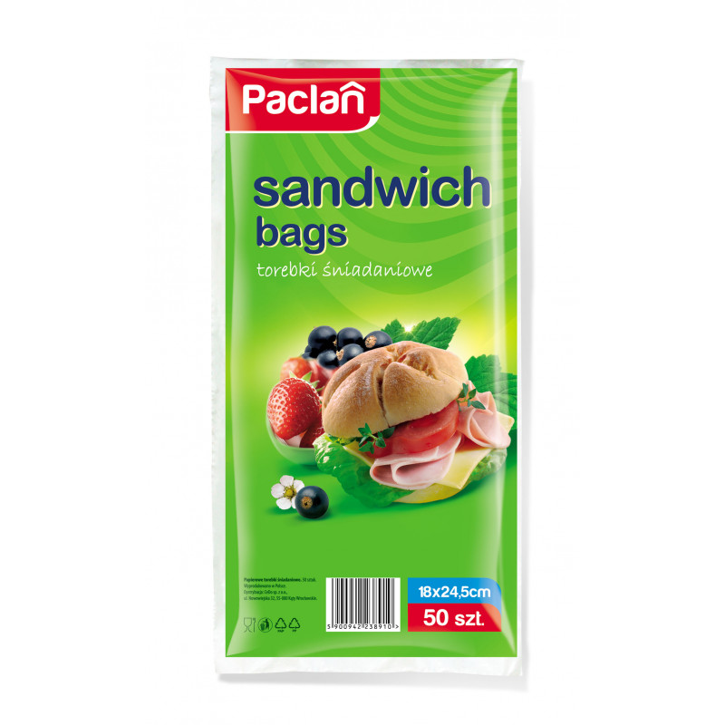 Papierowe torebki śniadaniowe 50 sztuk PACLAN