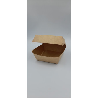 Opakowanie papierowe burger średni kartonik brązowy 100 sztuk