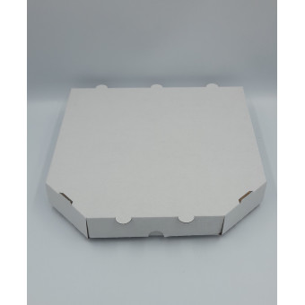 Opakowanie na pizze 32x32x3,5 cm białe ścięte 100 sztuk