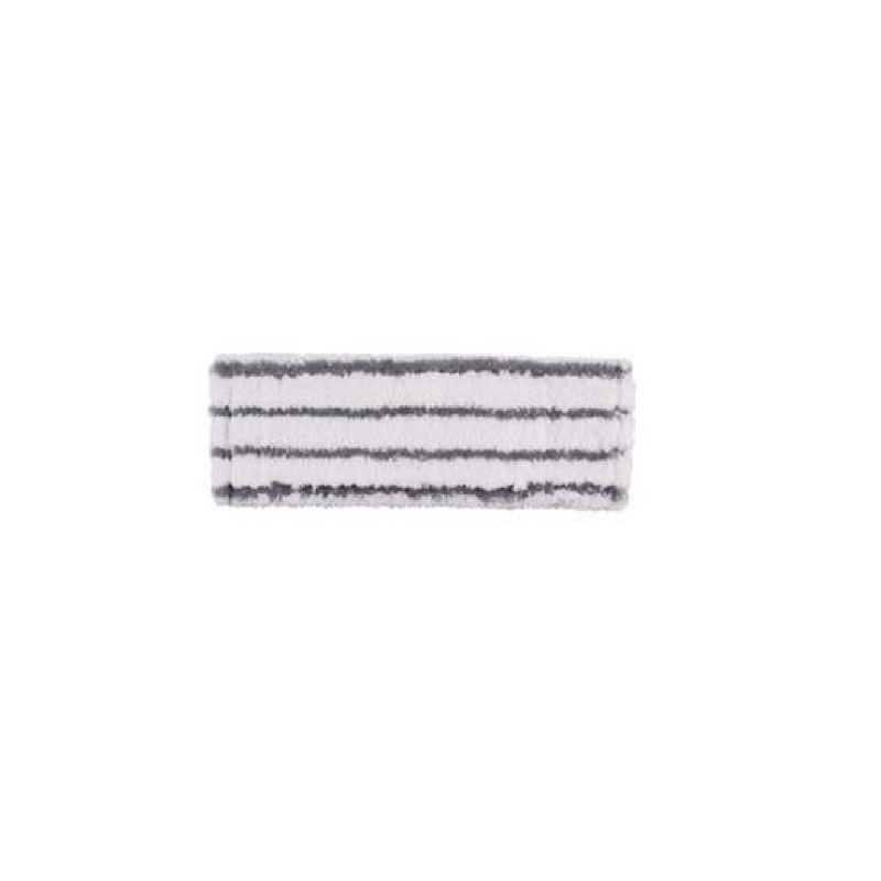 Końcówka do mopa kombi mikrogrunt biała 40 cm z szarymi paskami linia ekonomiczna (MMGLEK4)
