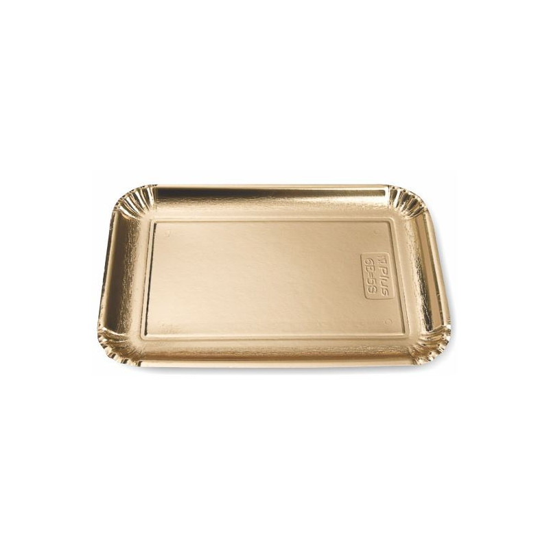 Taca cateringowa złota prostokątna 540x380 mm elite 6140 50 sztuk