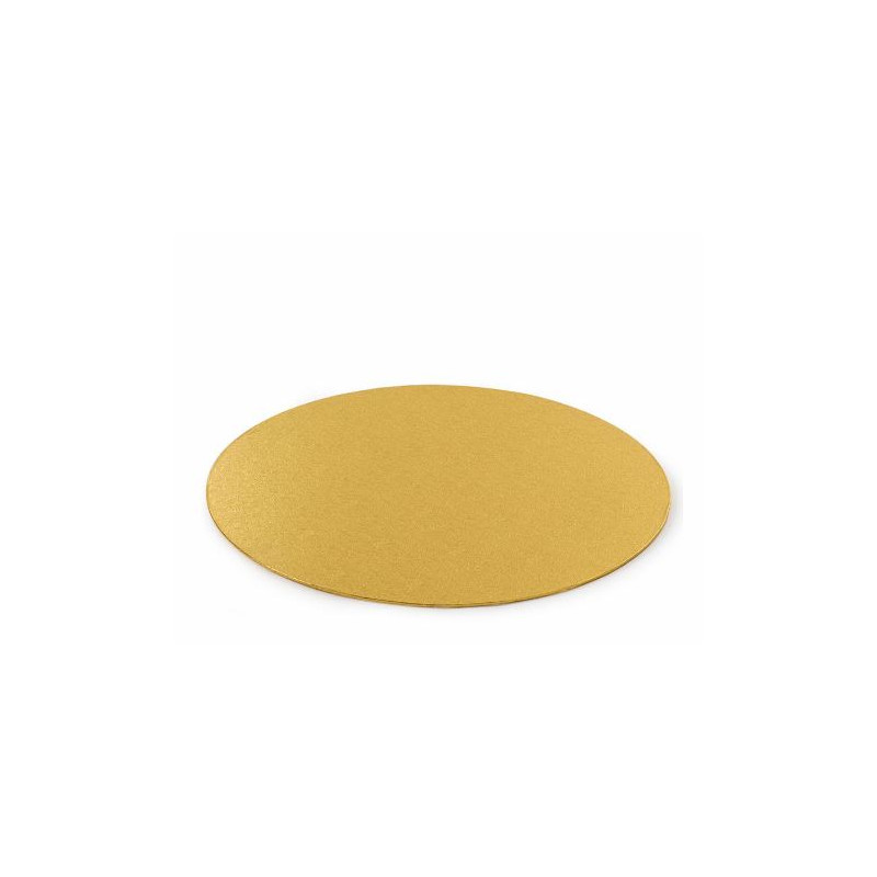 Podkład pod tort okrągły złoty 20 cm 1050g gładki 100 sztuk