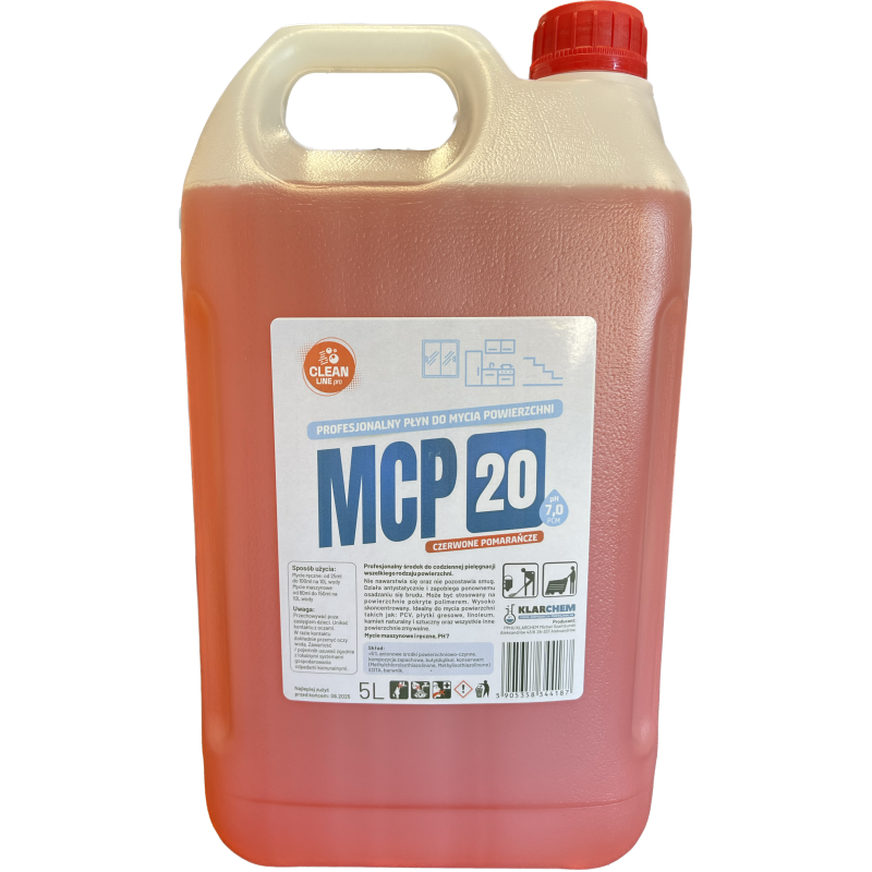 Koncentrat do mycia powierzchni zmywalnych czerwone pomarańcze MCP20 5 litrów