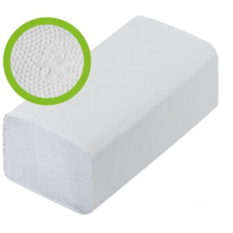 Ręcznik ZZ biały jednowarstwowy 4000 sztuk (20X200 sztuk) 23X25 cm