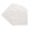 Serwetki papierowe gastronomiczne białe ząbkowane jednowarstwowe 17x17cm  2000 sztuk
