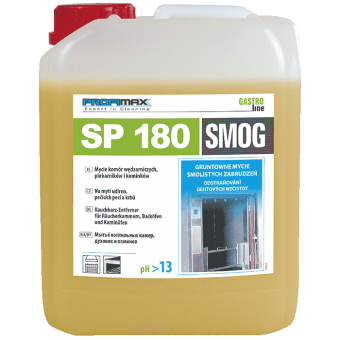 Profimax SP 180 smog -  do gruntownego mycia smolistych zabrudzeń komór wędzarniczych, kominków i piekarników 5 litrów
