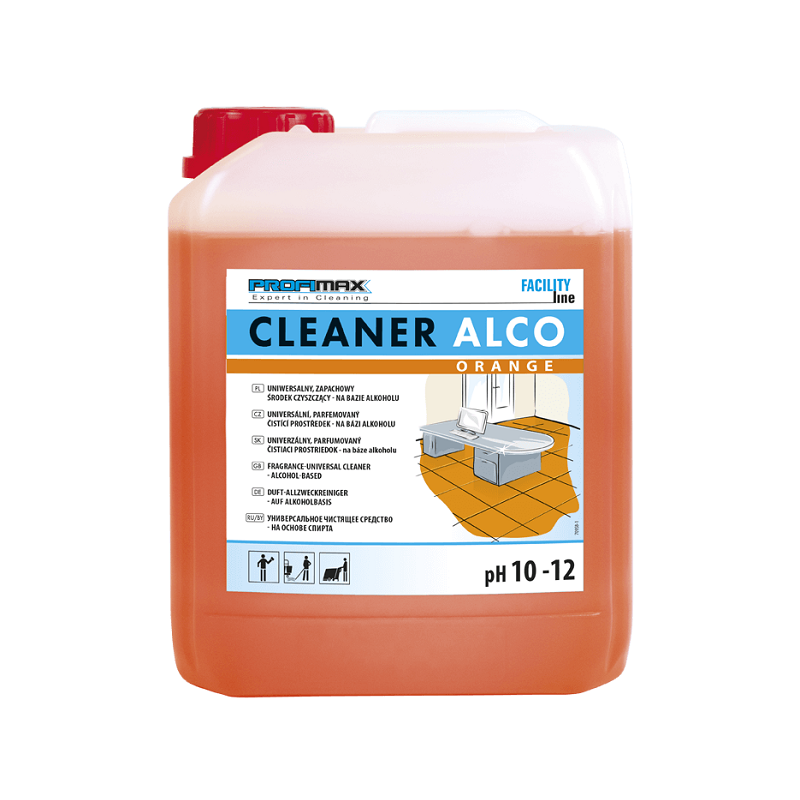 Cleaner Alco Orange Uniwersalny środek czystości na bazie alkoholu 5 litrów