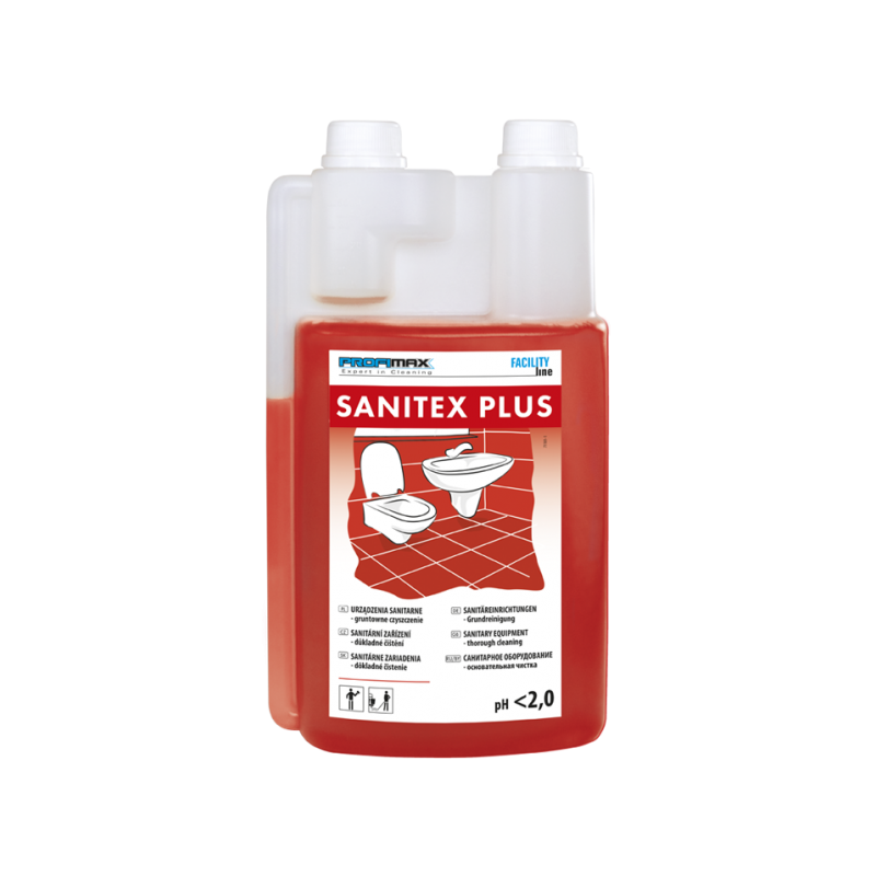 Sanitex Plus profesjonalny środek czystości do gruntownego czyszczenia sanitariatów 1 litr
