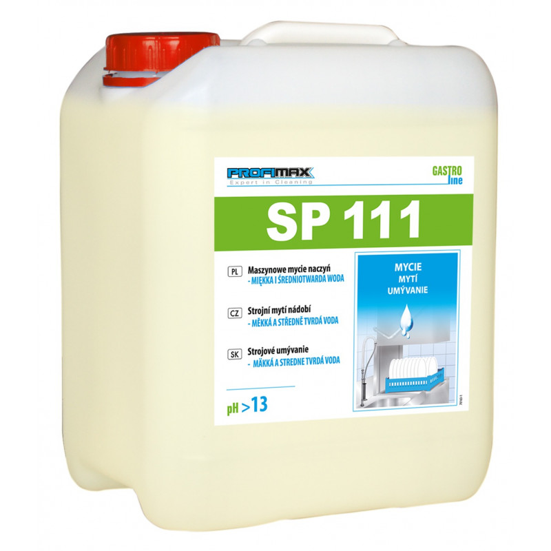 Profimax SP 111 Profesjonalny środek czystości do maszynowego mycia naczyń - miękka i średnio-twarda woda 10 litrów