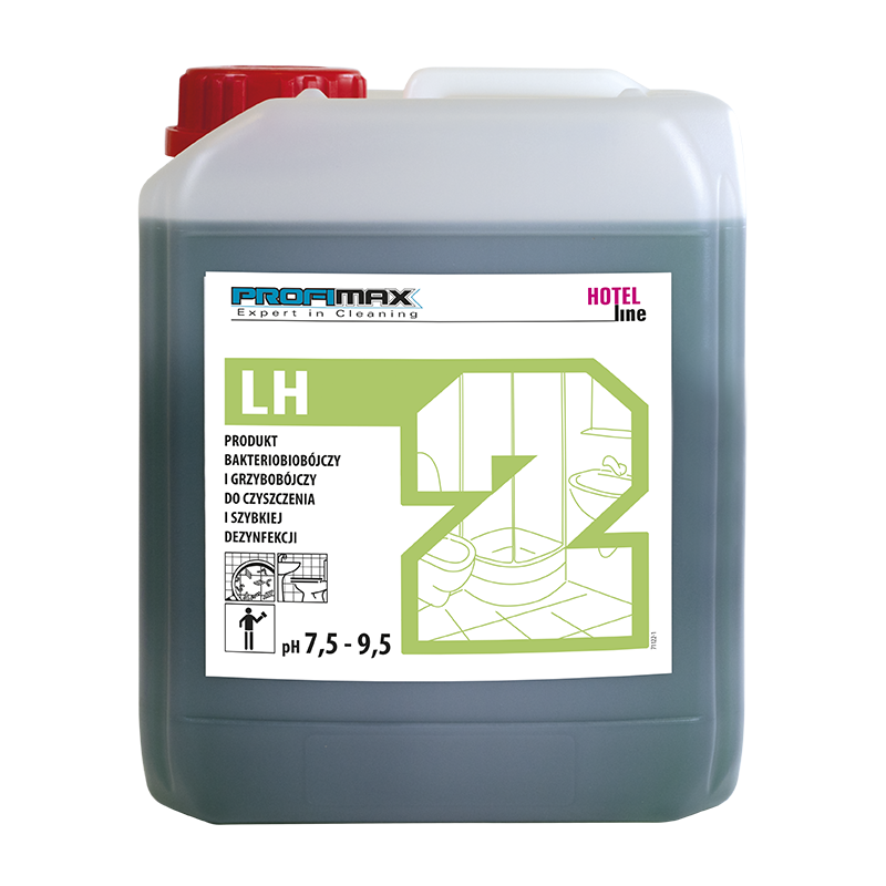 Koncentrat Profimax LH2 Profesjonalny płyn do szybkiej dezynfekcji i mycia powierzchni - bakteriobójczy i grzybobójczy 5 litrów